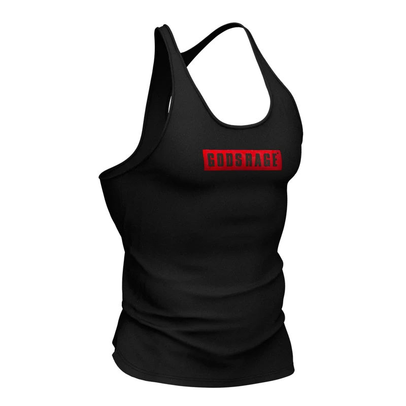 Muscle Shirt Jet Black - Gods Rage