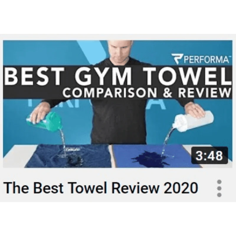 Performance Towel, Black, Great for Working Out, Yoga or Any Fitness Activity, CLEARANCE 50% Off (Already discounted)