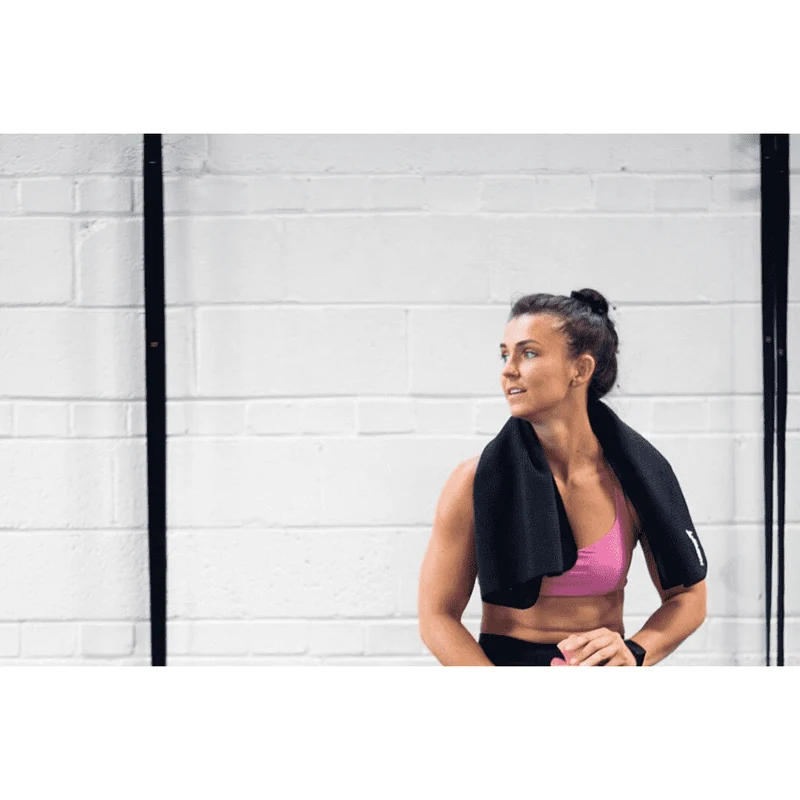 Performance Towel, Black, Great for Working Out, Yoga or Any Fitness Activity, CLEARANCE 50% Off (Already discounted)