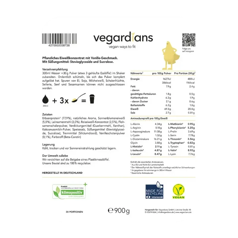Vegan Vanilla Protein