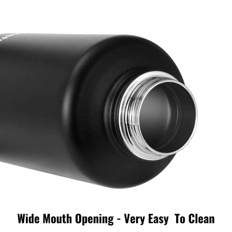 InstaCuppa Thermos Fruit Infuser Water Bottle - Double Walled Vacuum Insulation, Full Length Stainless Steel Infusion Unit,