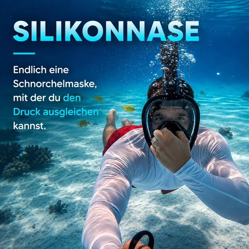 Schnorchelmaske Seaview Pro Plus (mit Druckausgleich)