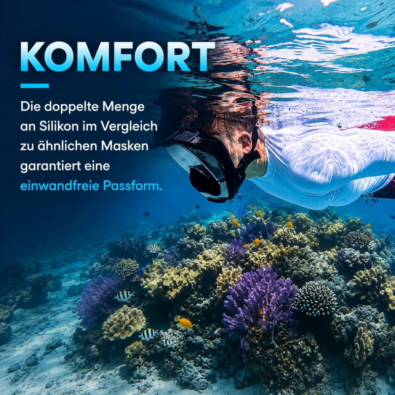 Schnorchelmaske Seaview Pro Plus (mit Druckausgleich)