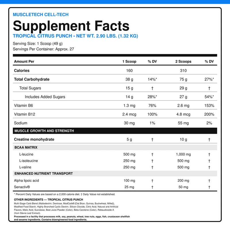 MuscleTech Cell-Tech Kreatin 1,32 kg
