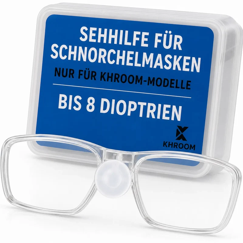 Schnorchelmasken Brillengläser Sehhilfe bis 8.0 Dioptrien