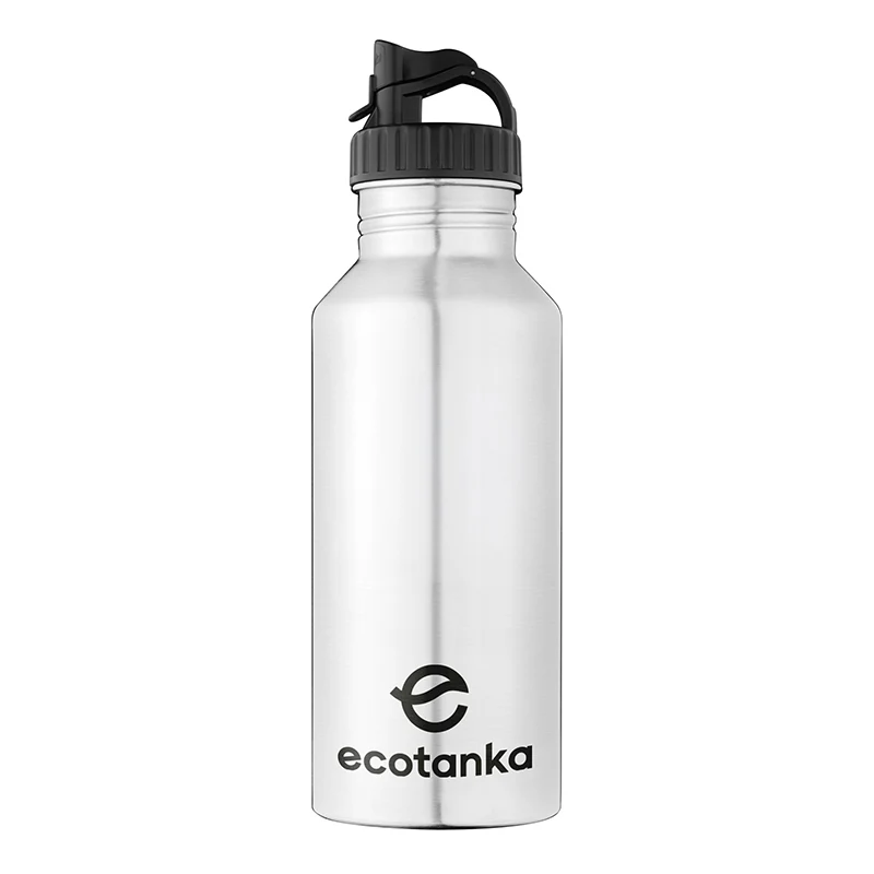 2,0l megaTANKA Edelstahl Trinkflasche mit Poly-Loop-Verschluss