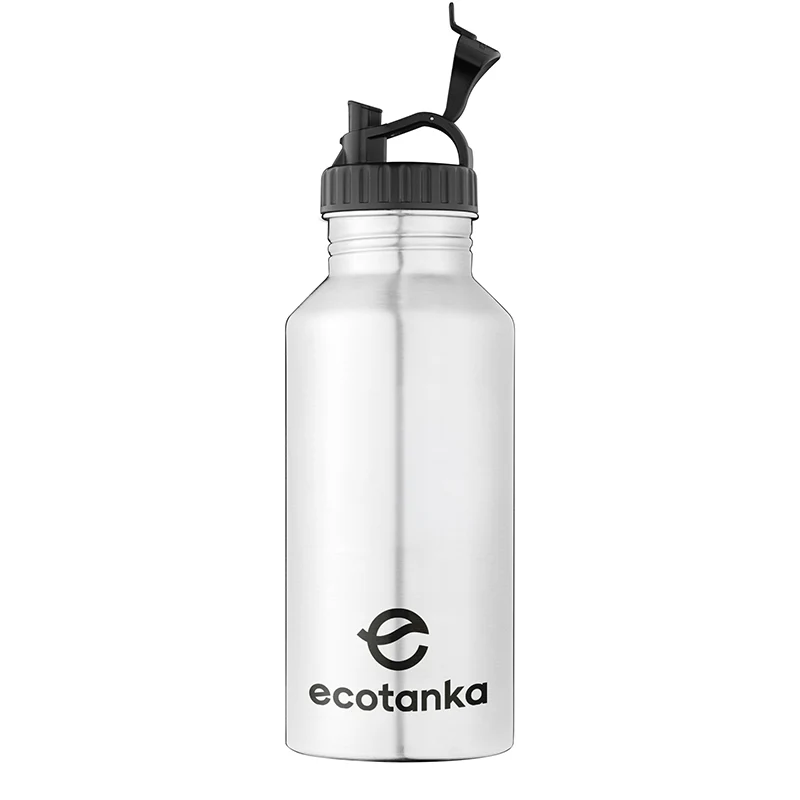 2,0l megaTANKA Edelstahl Trinkflasche mit Poly-Loop-Verschluss