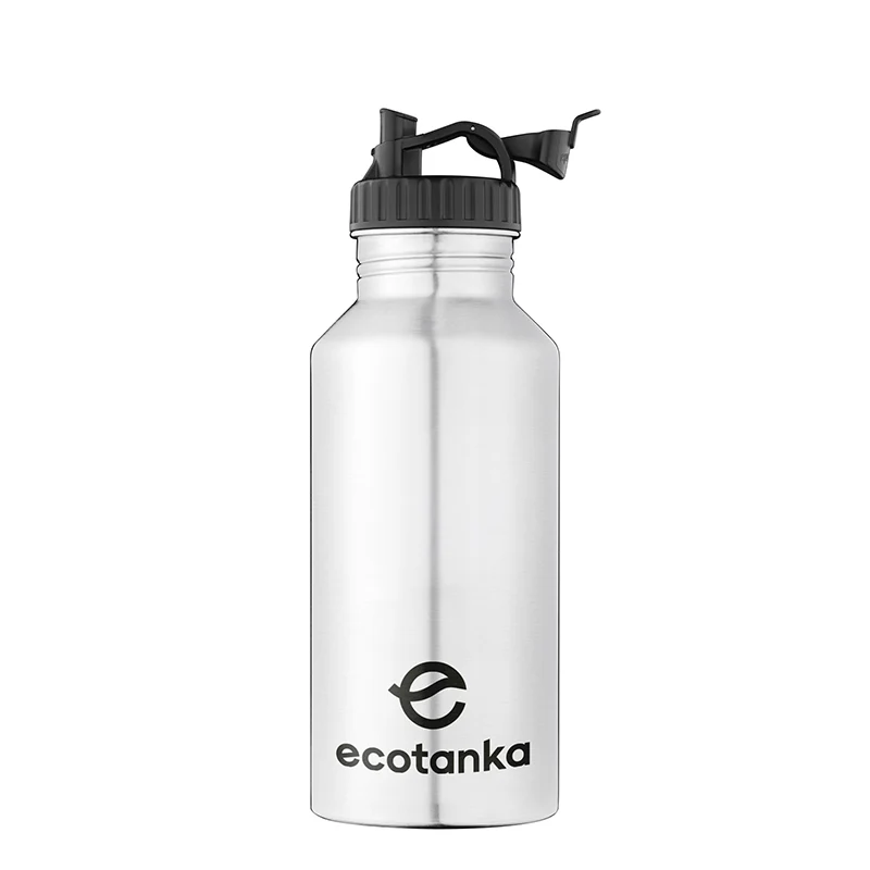 2,0l megaTANKA Edelstahl Trinkflasche mit Poly-Loop-Verschluss