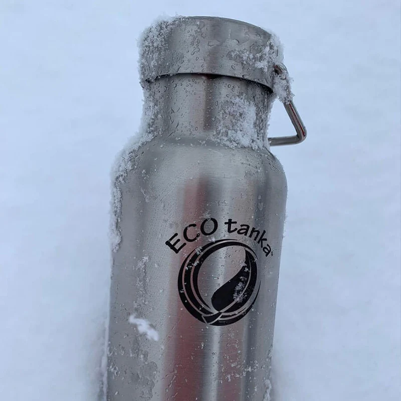 0,35l thermoTANKA™ isolierende Edelstahl Thermoflasche mit Edelstahl-Wave-Verschluss