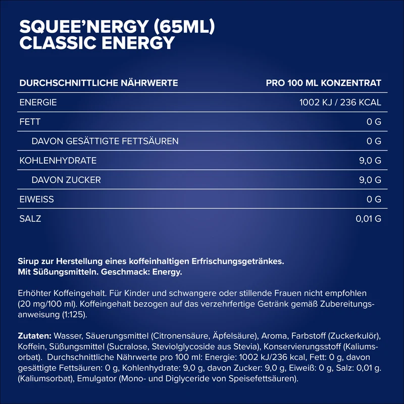 Squee'Nergy (65ml) - Classic Energy
