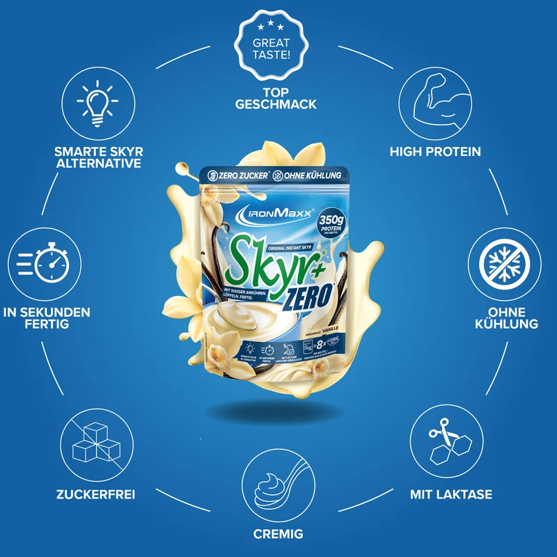 Skyr+ Zero (500g) - Vanilla