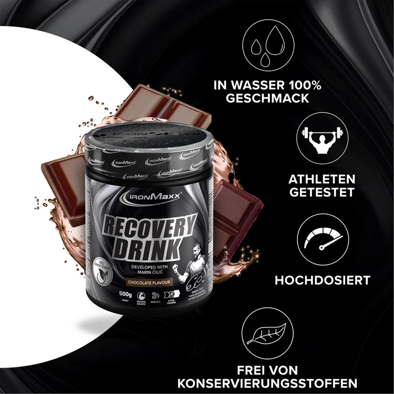 Recovery Drink Pulver by Marin Cilic (500g) - Chocolate
