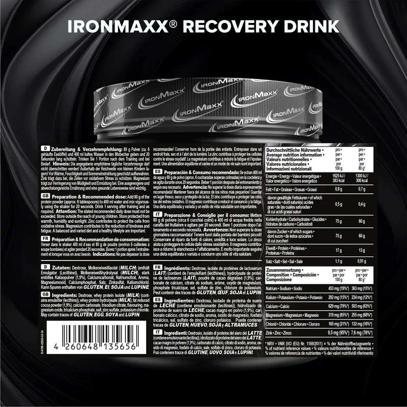 Recovery Drink Pulver by Marin Cilic (500g) - Chocolate