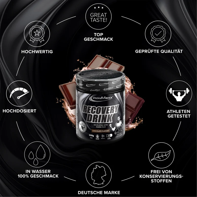 Recovery Drink Pulver by Marin Cilic (500g) - Chocolate