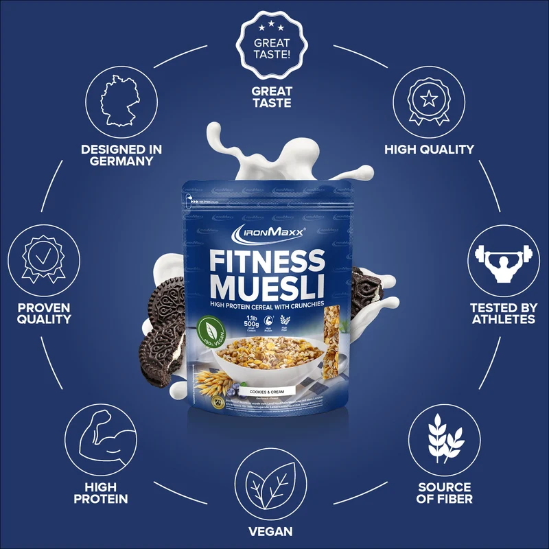 Fitness Müsli (500g) - Cookies & Cream