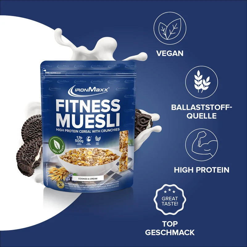 Fitness Müsli (500g) - Cookies & Cream