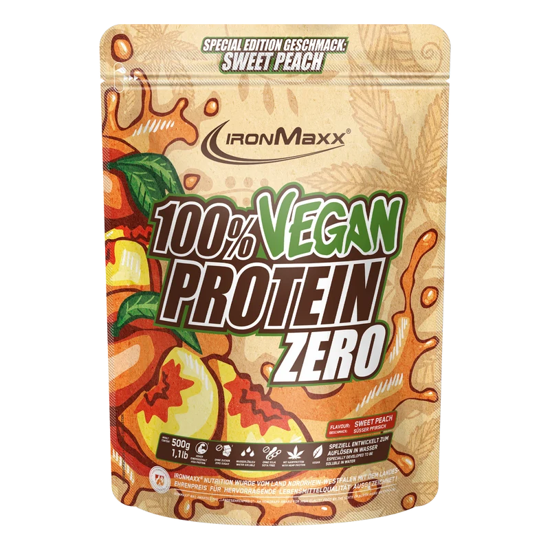 100% Vegan Protein Zero (500g) - Sweet Peach