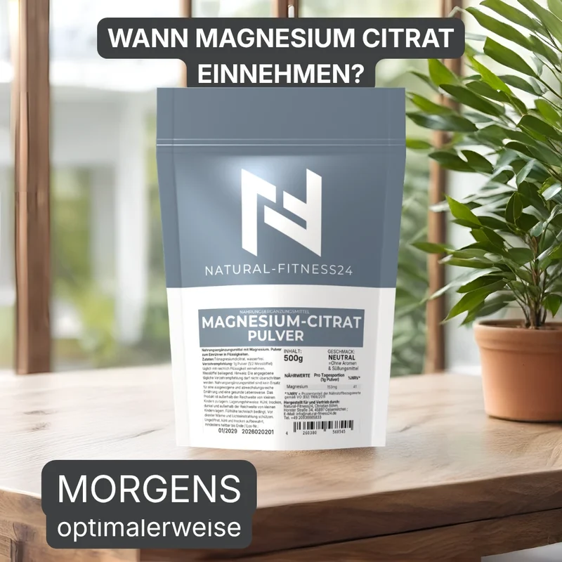 Magnesium Citrat 500g Pulver – Neutral
