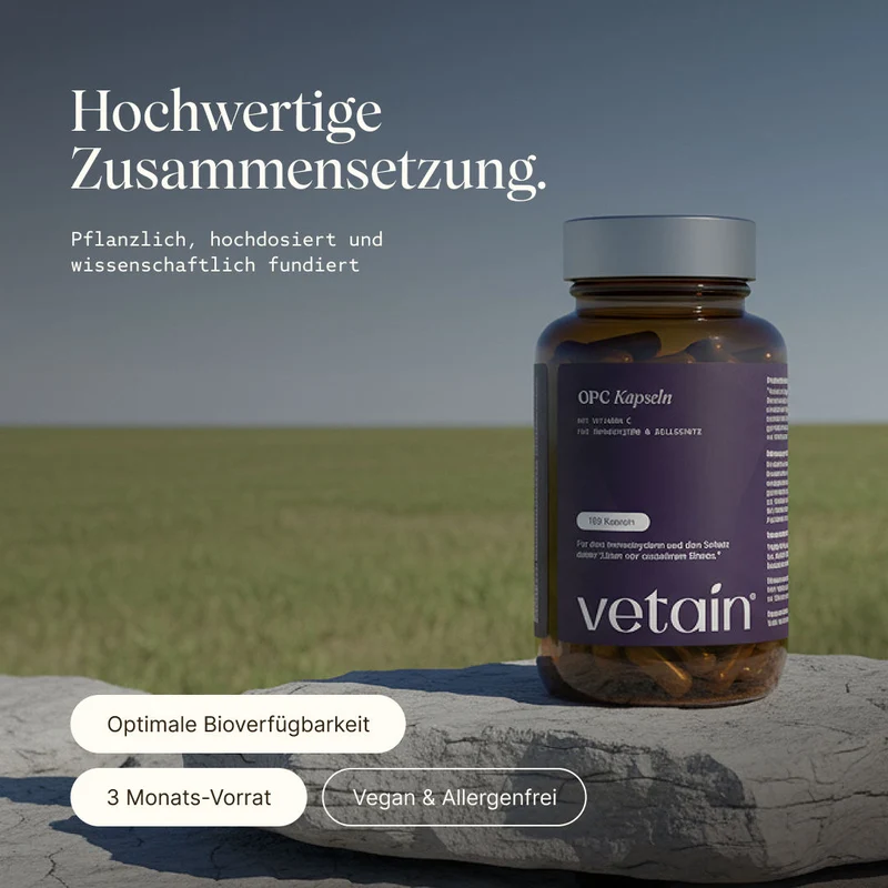 OPC Kapseln - Pflanzliche Antioxidantien für Schutz & Balance (180 Kapseln)