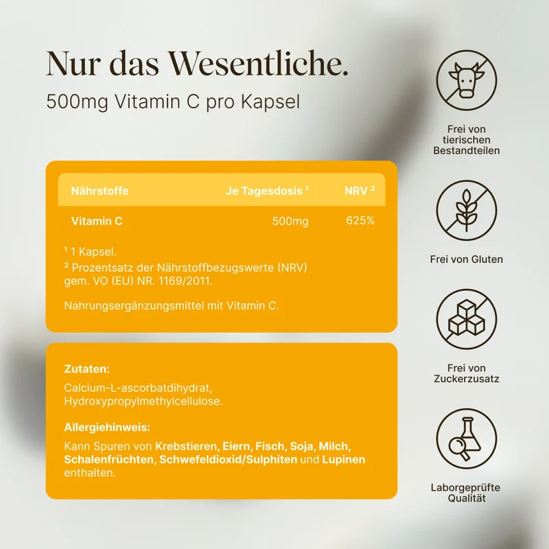 Vitamin C gepuffert (180 Kapseln)