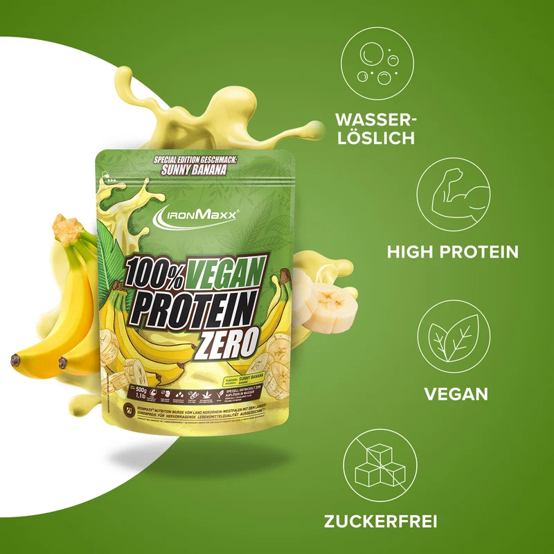 100% Vegan Protein Zero (500g) - Sunny Banana