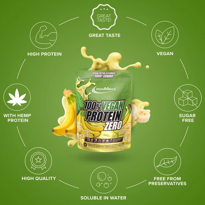 100% Vegan Protein Zero (500g) - Sunny Banana
