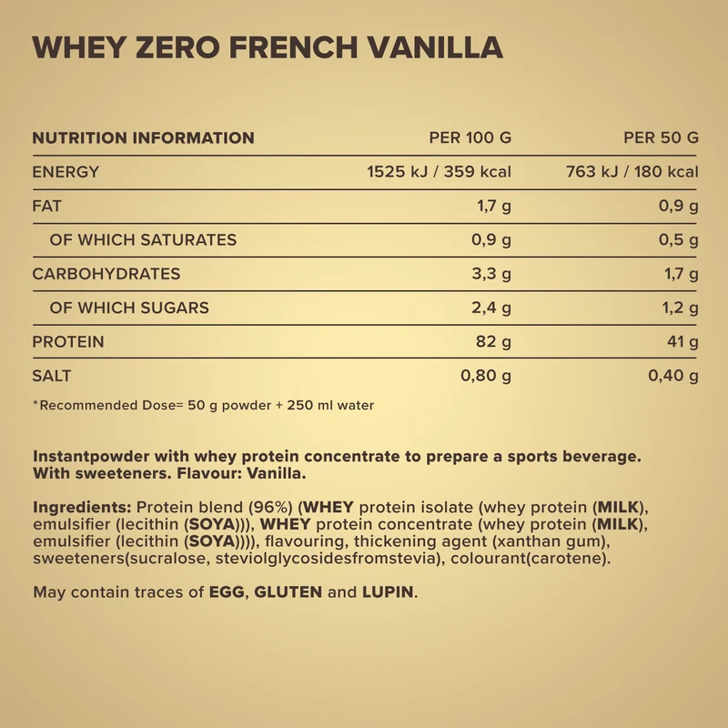 Whey ZERO (2270g) - French Vanilla