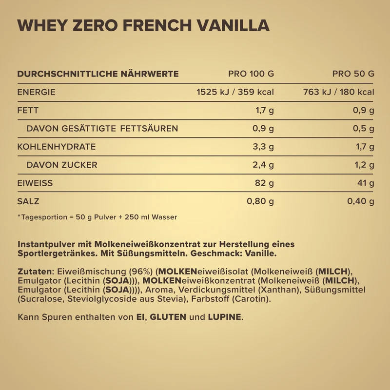 Whey ZERO (2270g) - French Vanilla