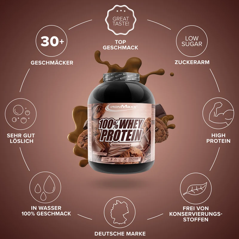 100% Whey Protein (2350g) - Chocolate and Cookies