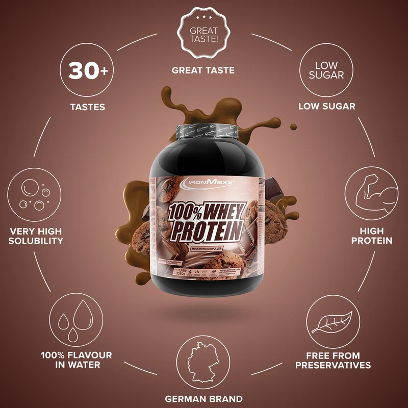 100% Whey Protein (2350g) - Chocolate and Cookies