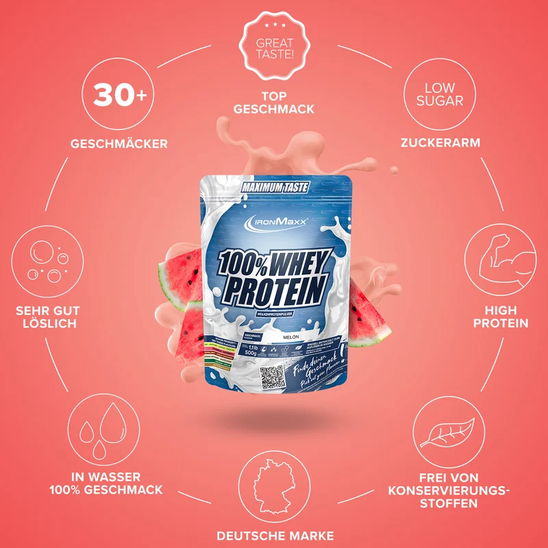 100% Whey Protein (500g) - Melone