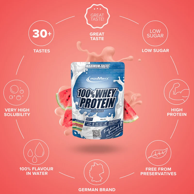 100% Whey Protein (500g) - Melone