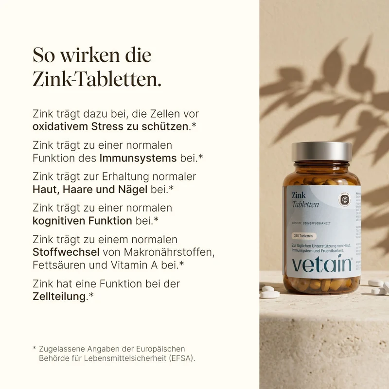 Zinkbisglycinat 25mg hochdosiert (365 Tabletten)