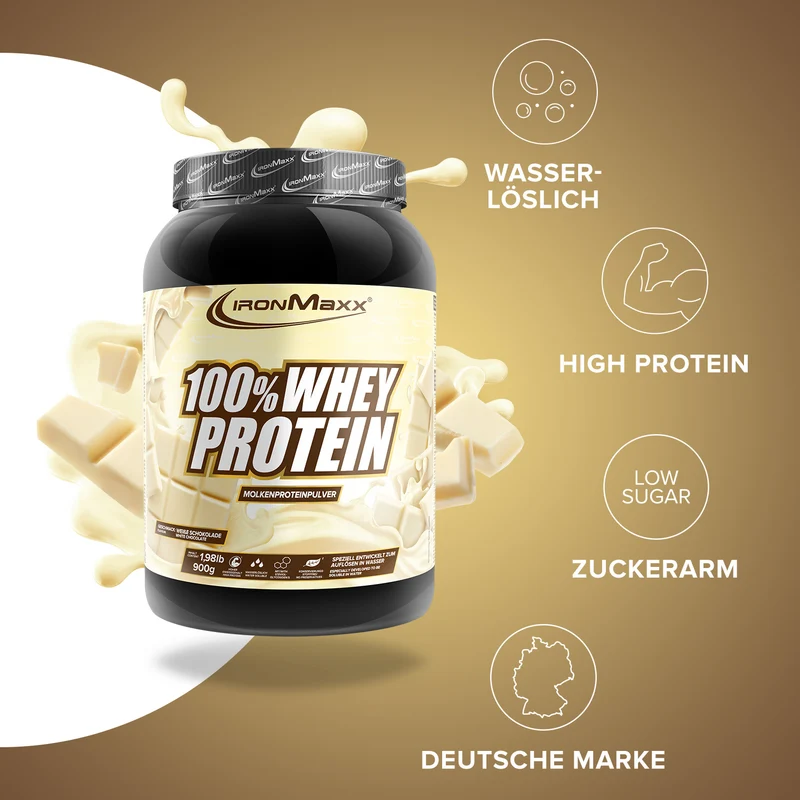 100% Whey Protein (900g) - Weiße Schokolade