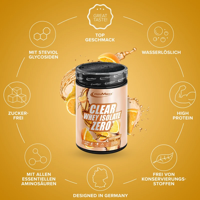 Clear Whey Isolate ZERO (400g) - Orange