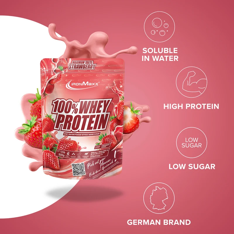 100% Whey Protein (500g) - Erdbeere