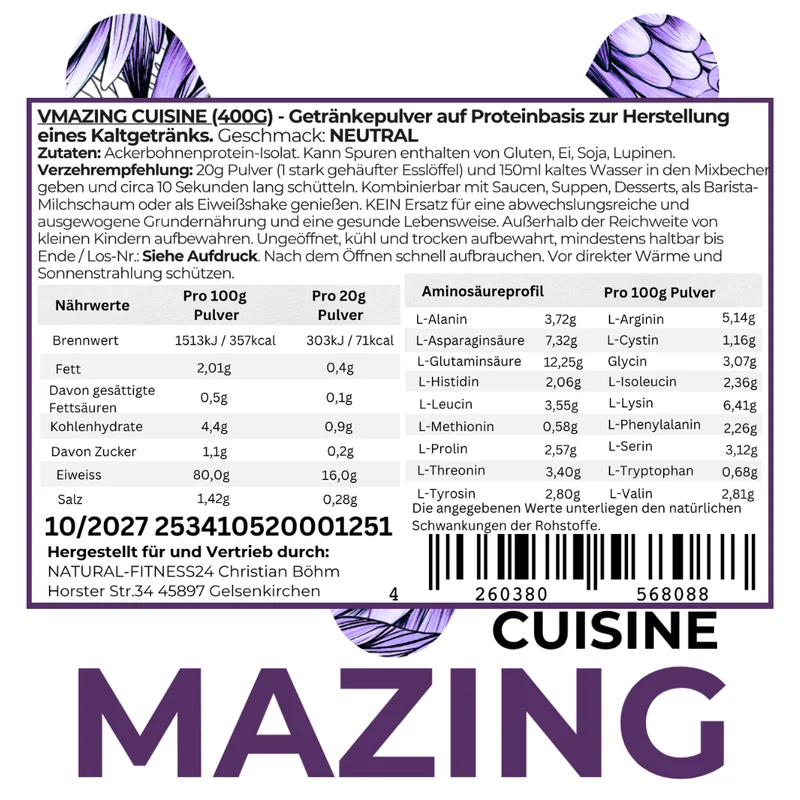 Vmazing Cuisine 400g