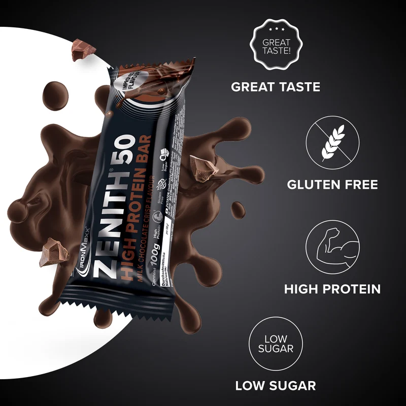 ZENITH® 50 Protein Riegel (12x100g) - Brownie Chocolate Crisp