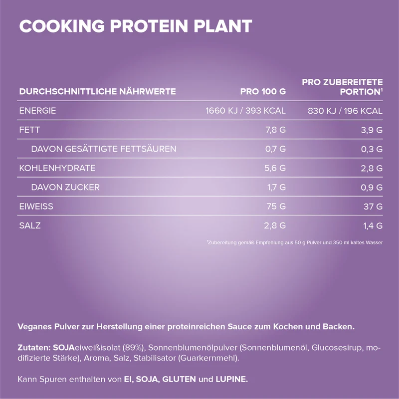Cooking Protein Plant (500g) - Sahne