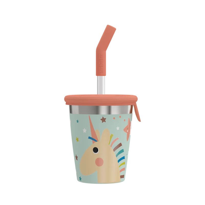 Family Bundle Helia – Black & Kids Straw Cup Unistar