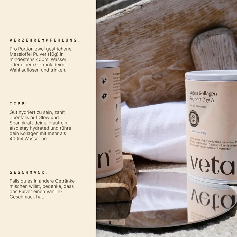 Veganes Kollagen Typ 2 (Knochen & Gelenke) - 30 Portionen