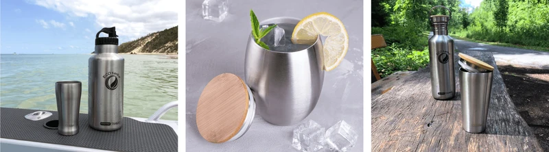 Edelstahl-Bambus-Becherdeckel für 0,35l Cup