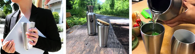 Edelstahl-Bambus-Becherdeckel für 0,35l ChillMate