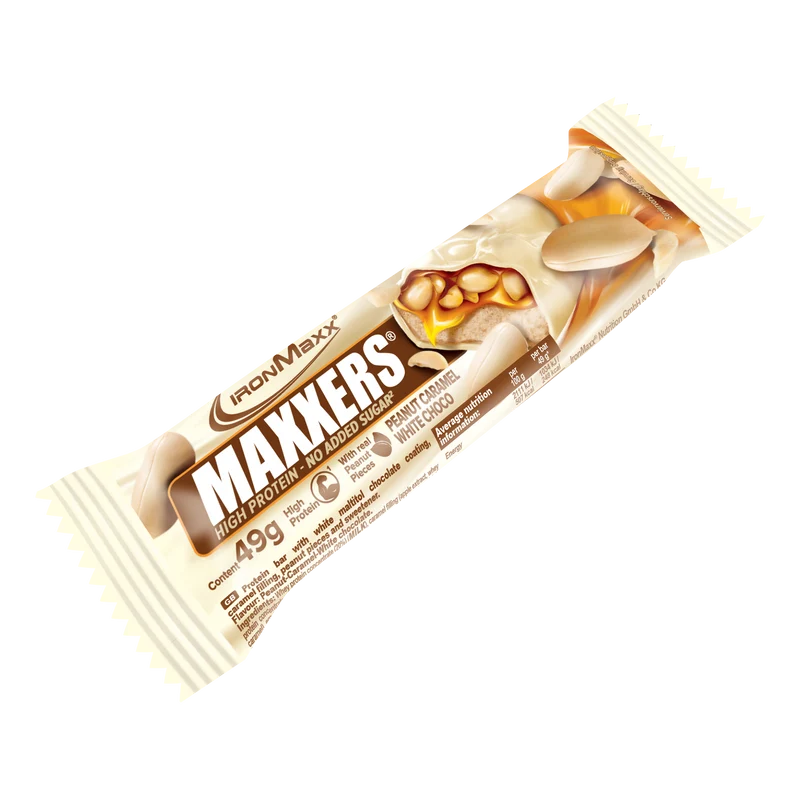 Maxxers (49g) - White Choc Peanut Caramel