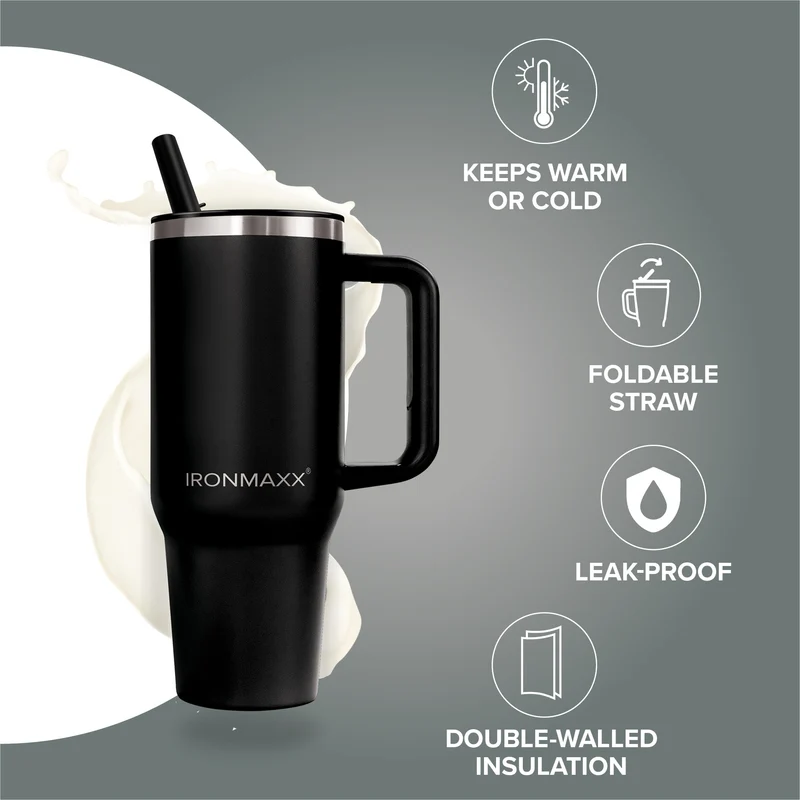 IronMaxx Cup V4.0 (1200ml) - Deep Black