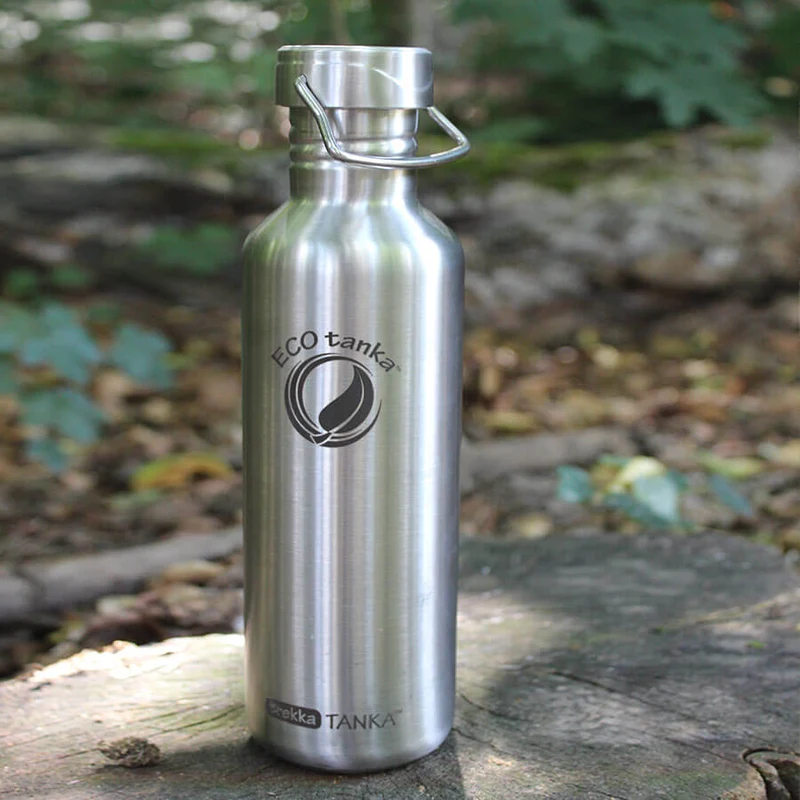 1,0l trekkaTANKA™ Edelstahl Trinkflasche mit Edelstahl-Wave-Verschluss