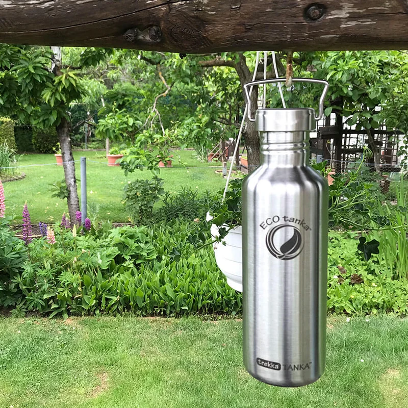 1,0l trekkaTANKA™ Edelstahl Trinkflasche mit Edelstahl-Wave-Verschluss