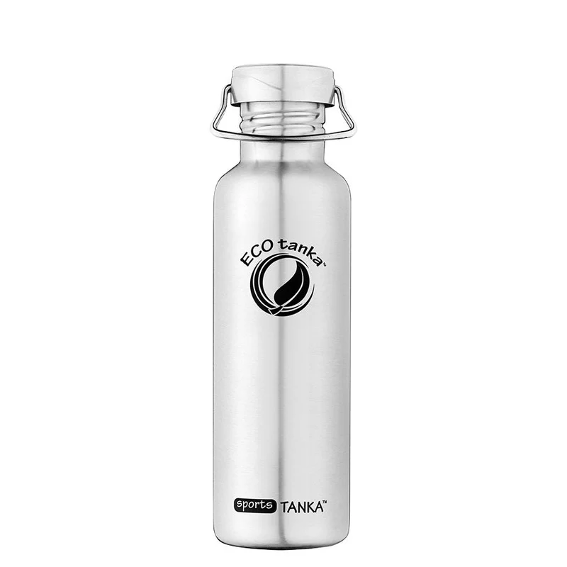 0,8l sportsTANKA™ Edelstahl Trinkflasche mit Edelstahl-Wave-Verschluss