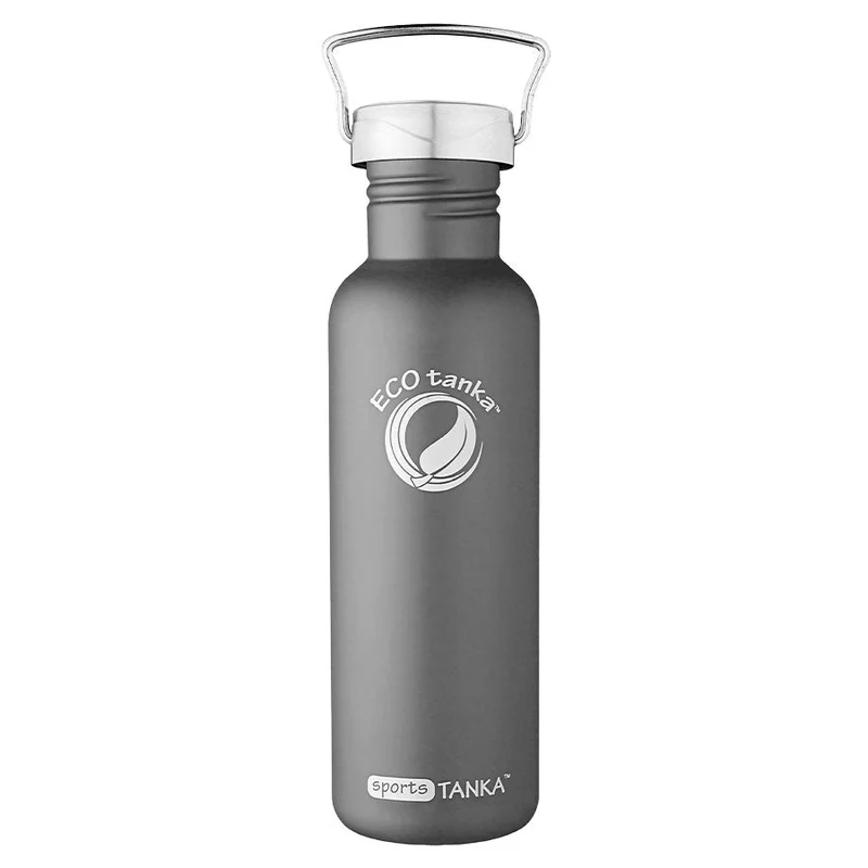 0,8l sportsTANKA™ Edelstahl Trinkflasche mit Edelstahl-Wave-Verschluss
