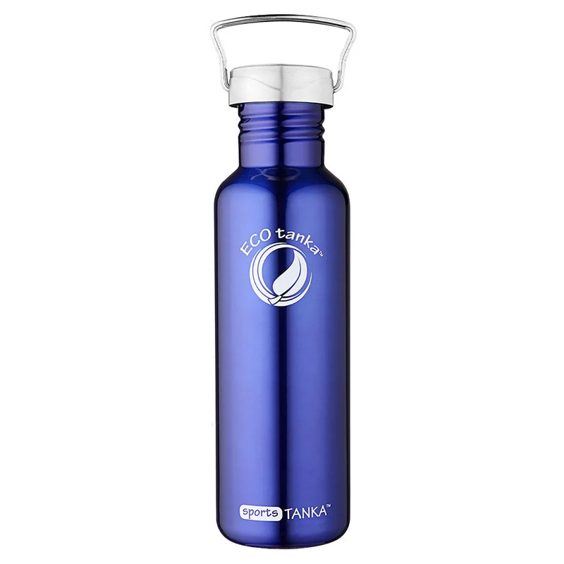 0,8l sportsTANKA™ Edelstahl Trinkflasche mit Edelstahl-Wave-Verschluss